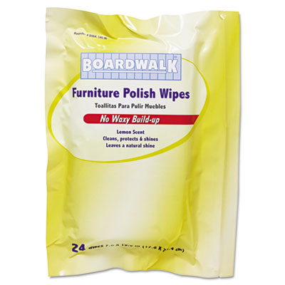 Boardwalk® Furniture Polish Wipes - Candor Janitorial Supply