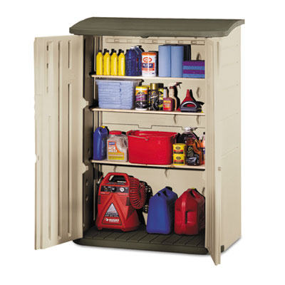 Rubbermaid® Large Vertical Outdoor Storage Shed - Candor Janitorial Supply